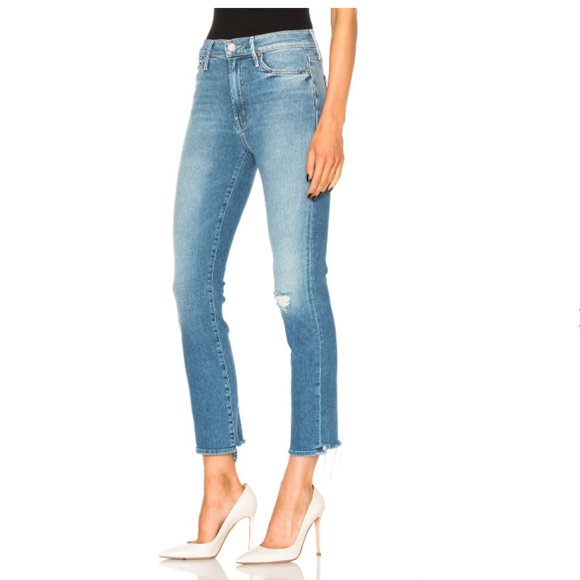 NEVER WORN Mother Denim High Wasted Rascal Ankle in Love Gun Size 24 - Picture 3 of 15